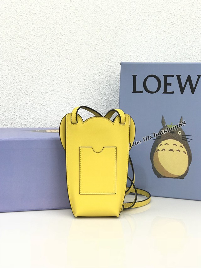 Loewe專櫃2022新款小象手機包 羅意威肩經典款背斜挎小牛皮小象女包 型號11035 lyw1111